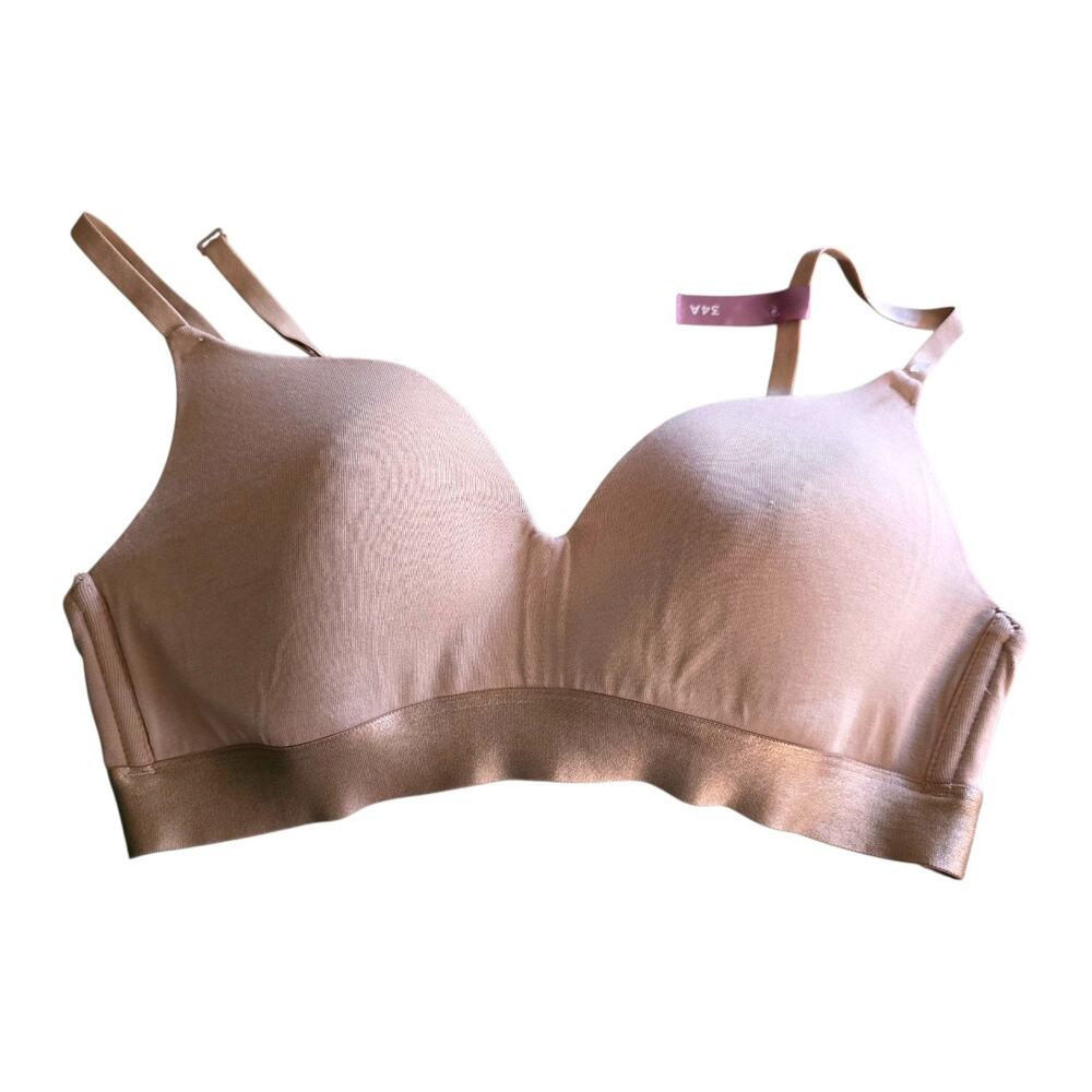 Arizona body cotton wire free bra size 34A 36B Totally Tan JC Penney